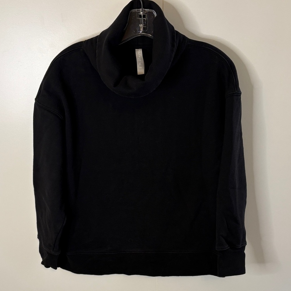 Athleta Women's Black Cowl Neck Sweatshirt